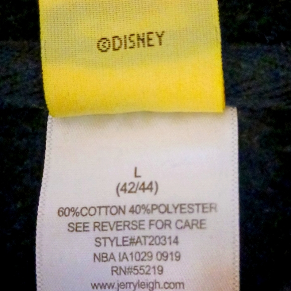 Minnie Mouse Graphic Peekaboo Hoodie Sweatshirt, Black, Large - Picture 5 of 5